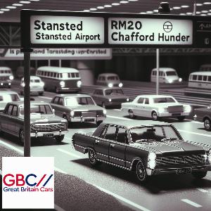 Taxi Stansted Airport to RM20 Chafford Hundred