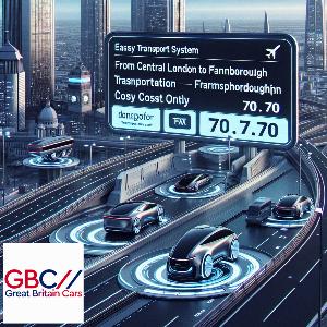 Taxi to/from Central London to Farnborough Transfer only £70.70
