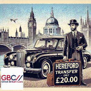 Taxi to/from Central London to Hereford Transfer only £206.00