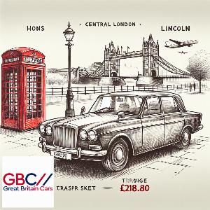 Taxi to/from Central London to Lincoln Transfer only £218.80