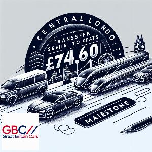 Taxi to/from Central London to Maidstone Transfer only £74.60