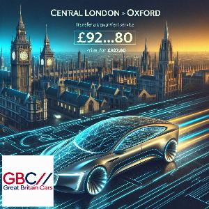Taxi to/from Central London to Oxford Transfer only £92.80