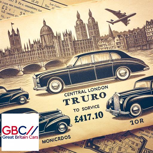 Taxi to/from Central London to Truro Transfer only £417.10