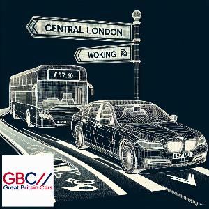 Taxi to/from Central London to Woking Transfer only £57.60