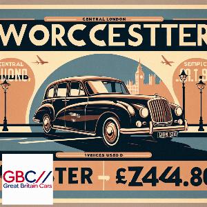 Taxi to/from Central London to Worcester Transfer only £194.80