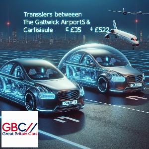 Taxi to/from Gatwick Airport to Carlisle Transfer only £552