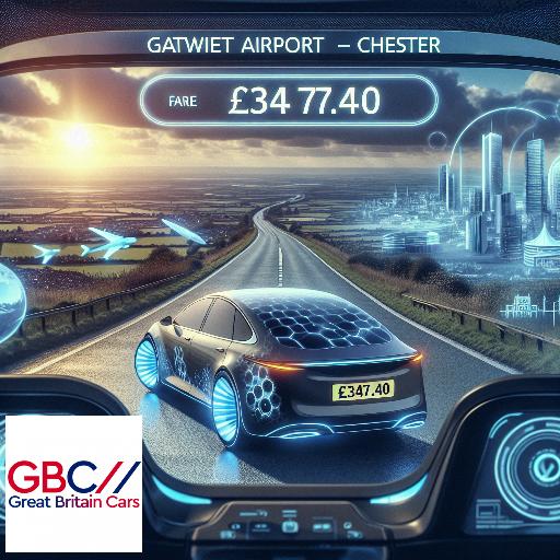 Taxi to/from Gatwick Airport to Chester Transfer only £347.40
