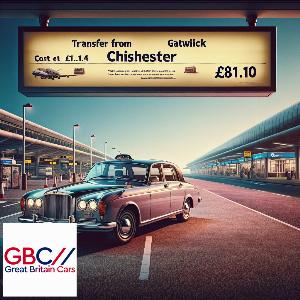 Taxi to/from Gatwick Airport to Chichester Transfer only £81.10