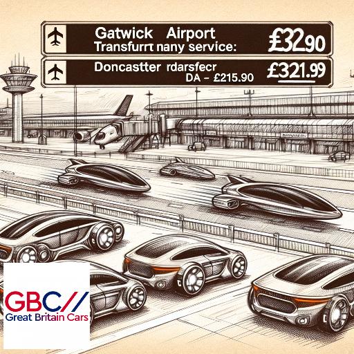 Taxi to/from Gatwick Airport to Doncaster Transfer only £321.90