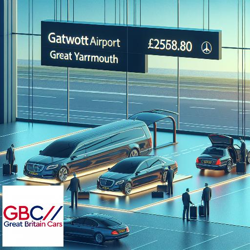 Taxi to/from Gatwick Airport to Great Yar Mouth Transfer only £258.80