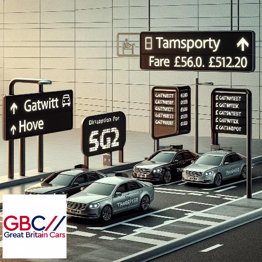 Taxi to/from Gatwick Airport to Hove Transfer only £56.20
