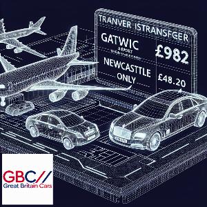 Taxi to/from Gatwick Airport to Newcastle Upon Tyne Transfer only £498.20