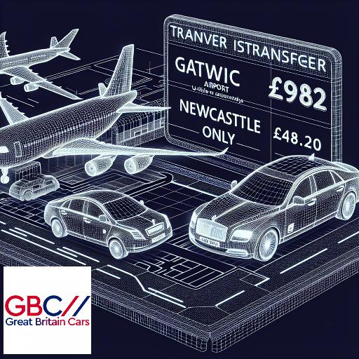 Taxi to/from Gatwick Airport to Newcastle Upon Tyne Transfer only £498.20