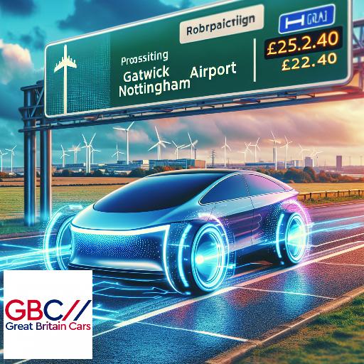 Taxi to/from Gatwick Airport to Nottingham Transfer only £252.40