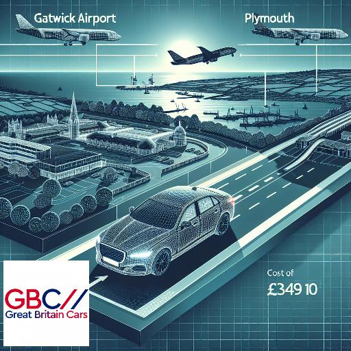 Taxi to/from Gatwick Airport to Plymouth Transfer only £349.10