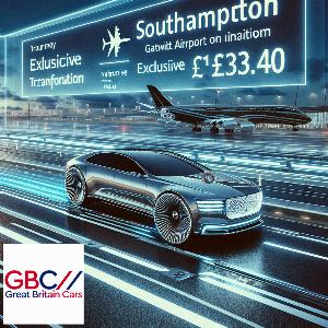 Taxi to/from Gatwick Airport to Southampton Transfer only £134.40