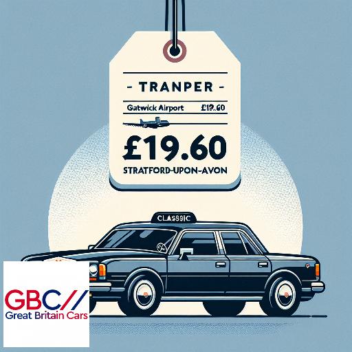 Taxi to/from Gatwick Airport to Stratford-Upon-Avon Transfer only £191.60