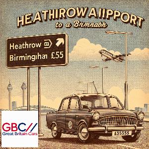Taxi To/From Heathrow Airport To Birmingham Transfer only £155