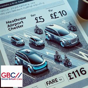 Taxi To/From Heathrow Airport To Chester Transfer only £116