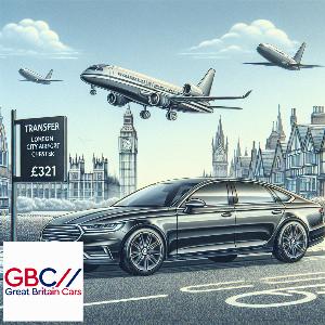 Taxi To/From London City Airport To Chester Transfer only £321