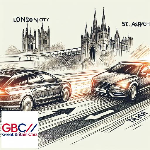 Taxi To/From London City Airport To St Asaph Transfer