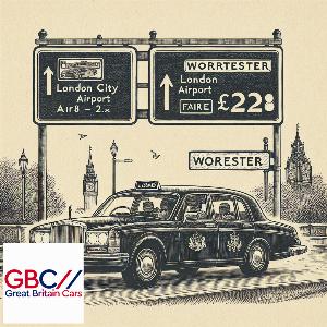 Taxi To/From London City Airport To Worcester Transfer only £228