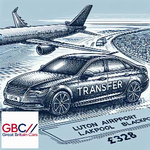 Taxi To/From Luton Airport To Blackpool Transfer Only £328