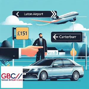 Taxi To/From Luton Airport To Canterbury Transfer Only £151