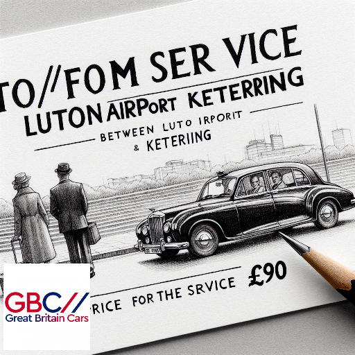 Taxi To/From Luton Airport To Kettering Transfer Only £90