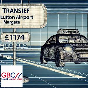 Taxi To/From Luton Airport To Margate Transfer Only £174