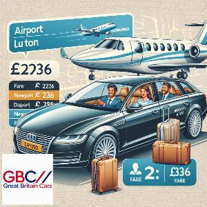 Taxi To/From Luton Airport To Newport Transfer Only £236