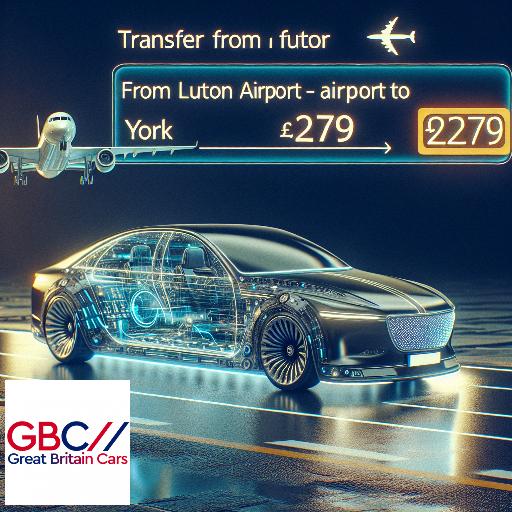 Taxi To/From Luton Airport To York Transfer Only £279