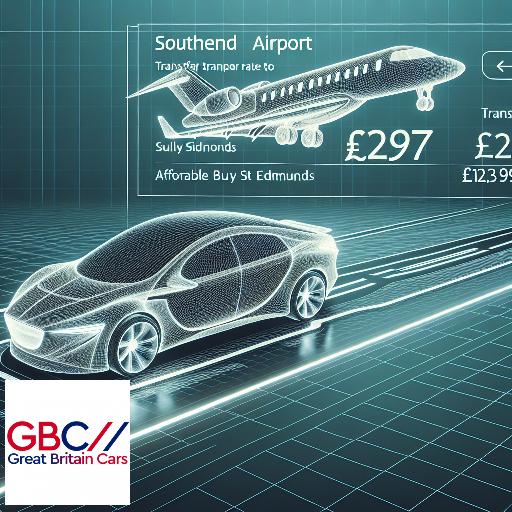 Taxi to/from Southend Airport to Bury St Edmunds Transfer only £127.90