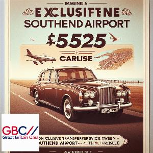 Taxi to/from Southend Airport to Carlisle Transfer only £525
