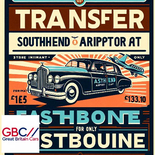 Taxi to/from Southend Airport to Eastbourne Transfer only £133.10