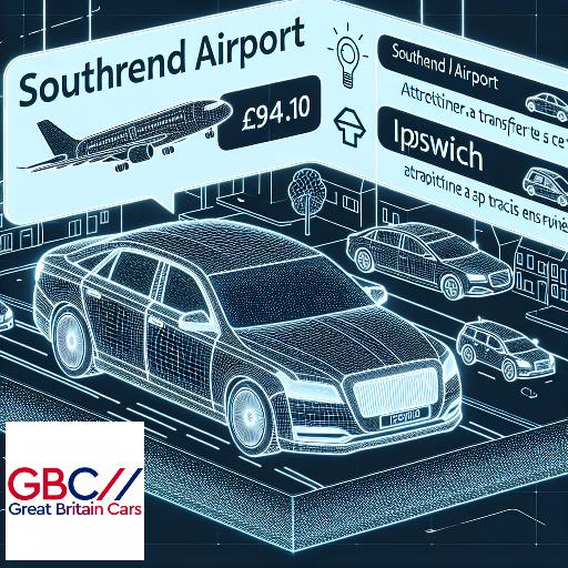 Taxi to/from Southend Airport to Ipswich Transfer only £94.10