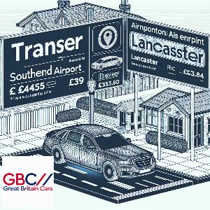 Taxi to/from Southend Airport to Lancaster Transfer only £435.80
