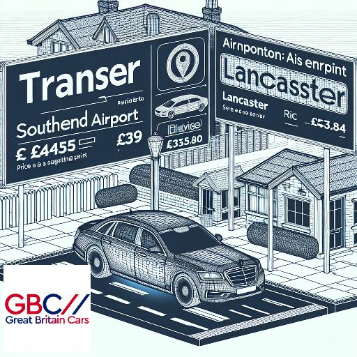 Taxi to/from Southend Airport to Lancaster Transfer only £435.80