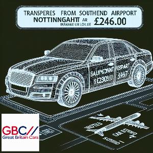Taxi to/from Southend Airport to Nottingham Transfer only £246.00