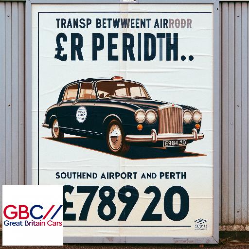 Taxi to/from Southend Airport to Perth Transfer only £784.20