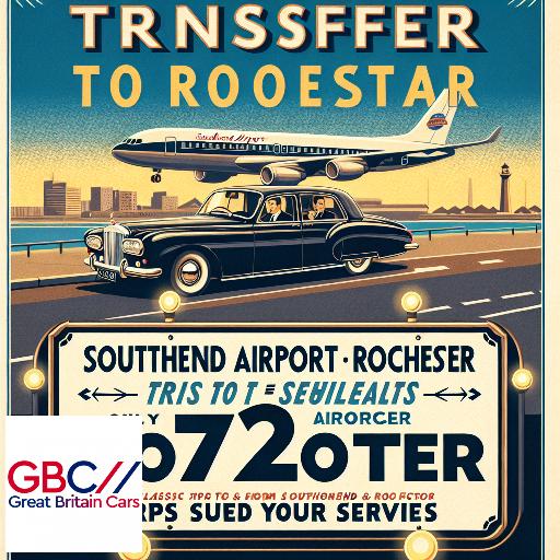 Taxi to/from Southend Airport to Rochester Transfer only £72.00