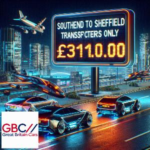 Taxi to/from Southend Airport to Sheffield Transfer only £310.00