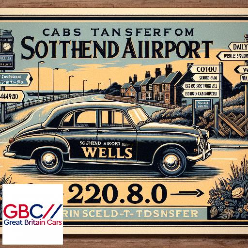 Taxi to/from Southend Airport to Wells Transfer only £274.80