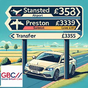 Taxi To/From Stansted Airport To Preston Transfer only £355
