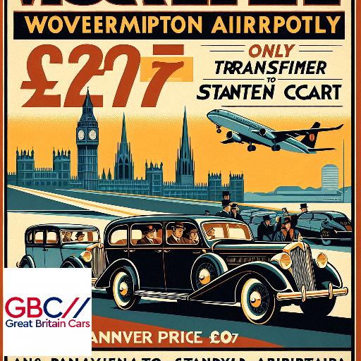 Taxi To/From Stansted Airport To Wolverhampton Transfer only £207