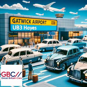 Taxi Transfer from Gatwick Airport to UB3 Hayes