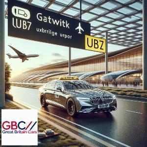 Taxi Transfer from Gatwick Airport to UB7 Uxbridge