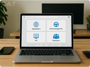 Laptop showing platform partner APIs