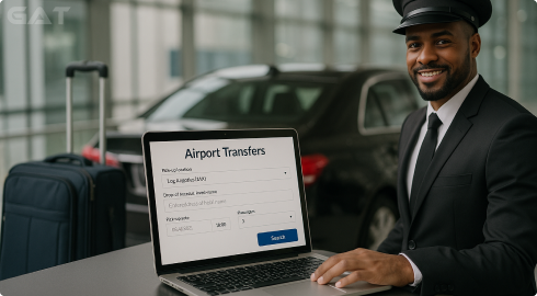 Travel platform integrating Global Airport Taxi API for airport transfer bookings