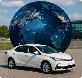 Global network of airport taxi providers